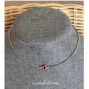 NWT Handmade Candy Did It! Red Double Sided Eye Of Protection Necklace